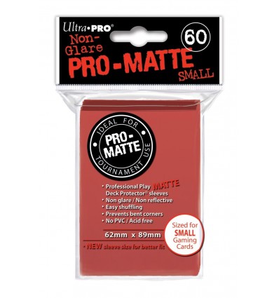 Pro-Matte Red Small Deck Protectors (60)
