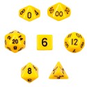 Set de 7 dados - Solid Yellow - Opaco Amarillo Claro