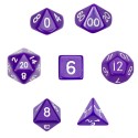 Set de 7 dados - Solid Purple - Opaco Violeta