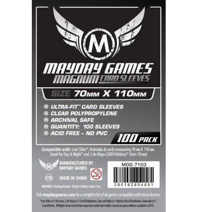 Protectores Magnum Ultra-Fit "Lost Cities" Mayday Games (70x110) x100
