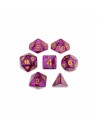 Set De 7 Dados - Abyssal Mist Mini - Marmolado Purpura
