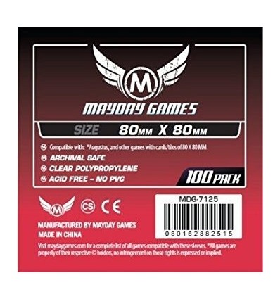 100 Protectores Mayday Games Square (80x80)