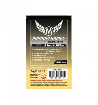 Protectores "Space Alert" & "Dungeon Petz" Mayday Games (61x103) x100